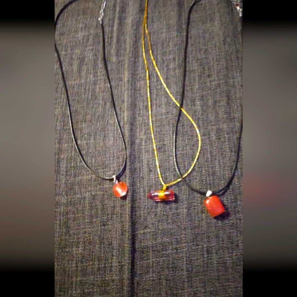 Rose PInk Healing Stone Necklaces